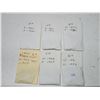 Image 6 : 6 Small envelopes, w/ assorted Canadian 5 cent coins