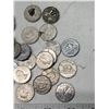 Image 5 : Bag of Assorted Canadian 5 cent & 1 cent coins
