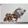 Image 1 : Approx 3.5lbs/1.7kg bag of Assorted Canadian 1 cent coins