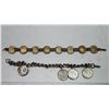 Image 7 : 2 Coin bracelets - British 3 farthings & Lincoln coins
