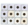 Image 1 : Lot of 12 Canadian George V Small Cents. Dates include 1920, 1921, 1927, 1928, 1929, 1930, 1931, 193