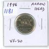 Image 1 : 1946 Arrowhead Canadian 5 Cents. Arrowhead in the 6. VF-20. Scarce.