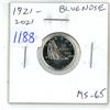 Image 1 : 1921 – 2021 Bluenose 10 Cents. Commemorates the 100th Anniversary of this famous racing sch