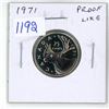 Image 1 : 1971 Canadian 25 Cents. Proof Like. Bright White.