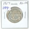 Image 1 : 1957 Canadian Silver 50 Cents. AU-50. Lustrous.