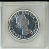 Image 2 : 1964 Canadian Silver Dollar. Proof Like 65. Brilliant. Housed in a hard plastic holder.
