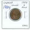 Image 1 : Cyprus. 1955 3 Mils. Uncirculated.