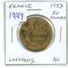 Image 1 : France. 1953 50 Francs. AU. Lustrous.