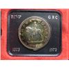 Image 2 : 1973 Canadian Silver Dollar. 100th Anniversary of the founding of the RCMP. Specimen. Beautifully To
