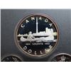 Image 2 : 1984 Double Dollar Proof Set. The beautifully toned Silver Dollar commemorates Toronto. Proof with U