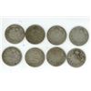 Lot of  8-1910, 1912, 2x1913, 1914,2x1919 and 1921 silver dimes
