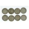 Image 2 : Lot of  8-1910, 1912, 2x1913, 1914,2x1919 and 1921 silver dimes
