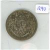 1941 Canadian silver 50 cent coin