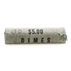 Original Bank Roll of (50) Brilliant Uncirculated 1964-D Roosevelt Dime Coins
