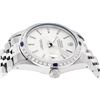 Image 3 : Rolex Mens Stainless Steel Silver Index Sapphire and Diamond Datejust Wristwatch