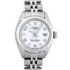 Rolex Ladies Stainless Steel White Dial Datejust Wristwatch