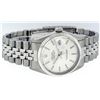 Image 3 : Rolex Mens Stainless Steel Silver Index Datejust Wristwatch