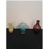 Image 1 : Assorted decorative coloured glass
