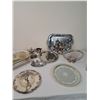 Image 1 : Silver coloured and Silver Plated serving ware