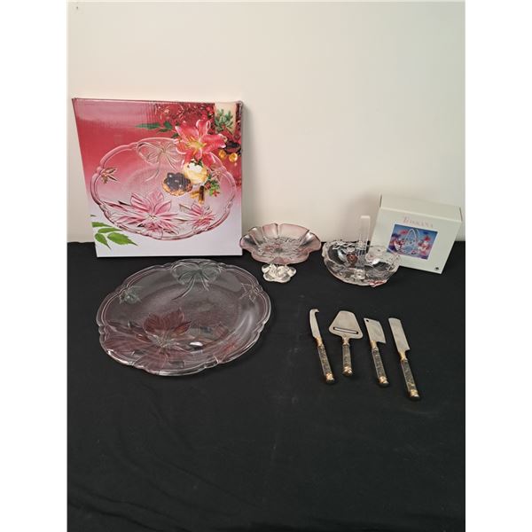 Glass serving ware