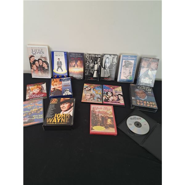 Assorted VHS & DVD's