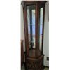 Image 1 : Wood & Glass Curio Cabinet with Bottom Cupboard