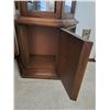 Image 8 : Wood & Glass Curio Cabinet with Bottom Cupboard