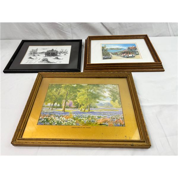 Framed artwork