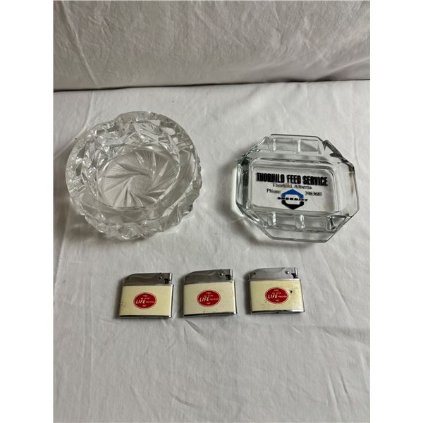 Ashtrays and Lighters