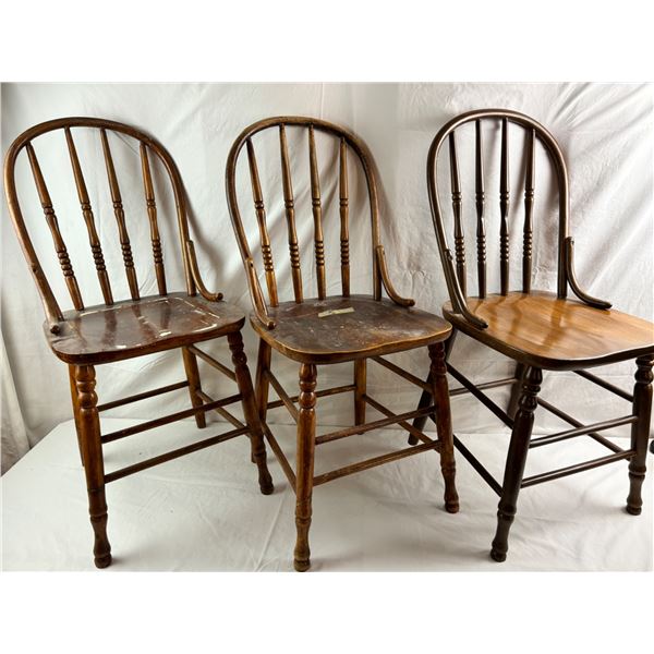 3 Wooden Chairs