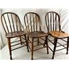 Image 1 : 3 Wooden Chairs