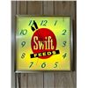 Image 1 : Vintage "Swift Feeds" Electric Wall Clock