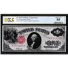 Image 1 : 1917 $1 Legal Tender Note Fr.37 PCGS About Uncirculated 55 Details