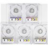 Image 2 : Lot of (5) 2018-Mo Mexico Proof 1/10 oz Silver Libertad Coins PCGS PR70DCAM