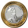 Image 1 : .999 Silver Four Queens Casino Hotel Las Vegas $10 Limited Edition Gaming Token