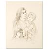 Image 1 : Edna Hibel (1917-2014) "Robert with Mother and Sister" Limited Edition Lithograph