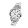 Image 3 : Rolex Ladies Stainless Steel White Arabic Diamond Date Wristwatch With Rolex Box