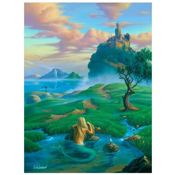 Jim Warren "Dreams Of A Mermaid" Limited Edition Giclee On Canvas