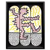 Image 1 : Keith Haring (1958-1990) "Electric" Limited Edition Mixed Media on Board