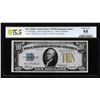 Image 1 : 1934A $10 North Africa WWII Emergency Issue Silver Certificate Note PCGS About Unc 55