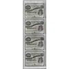 Image 1 : Uncut Sheet of (4) State of Louisiana Baby Bond Obsolete Notes