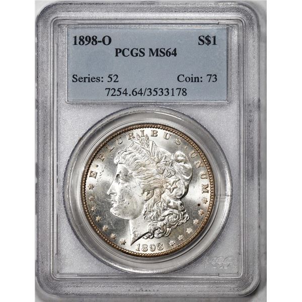 1898-O $1 Morgan Silver Dollar Coin PCGS MS64