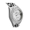 Image 3 : Rolex Ladies Stainless Steel Silver Roman Diamond Datejust Wristwatch