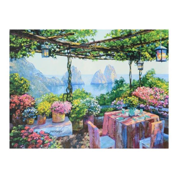Howard Behrens (1933-2014) "Table For Two, Capri" Limited Edition Giclee on Canvas