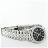 Image 9 : Rolex Mens Stainless Steel Black Index Datejust Wristwatch