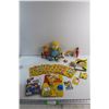 Image 1 : (9) The Simpsons Assorted Figures, Lots of Collectibles Cards, Watch and Misc.