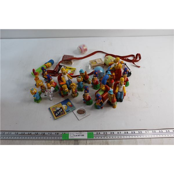 Assorted The Simpsons Figures and Misc.