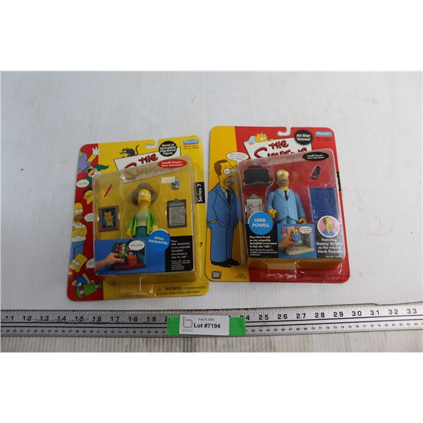 The Simpsons Edna Krabappel and Herb Powell Figures