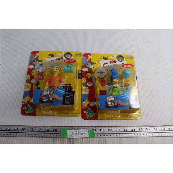 The Simpsons Resort Smithers and Sunday Best Marge & Maggie Figures