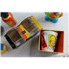 Image 2 : The Simpsons Bart Piggy Bank, (3) Bottles, (2) Whisky Glasses and (1) Mug